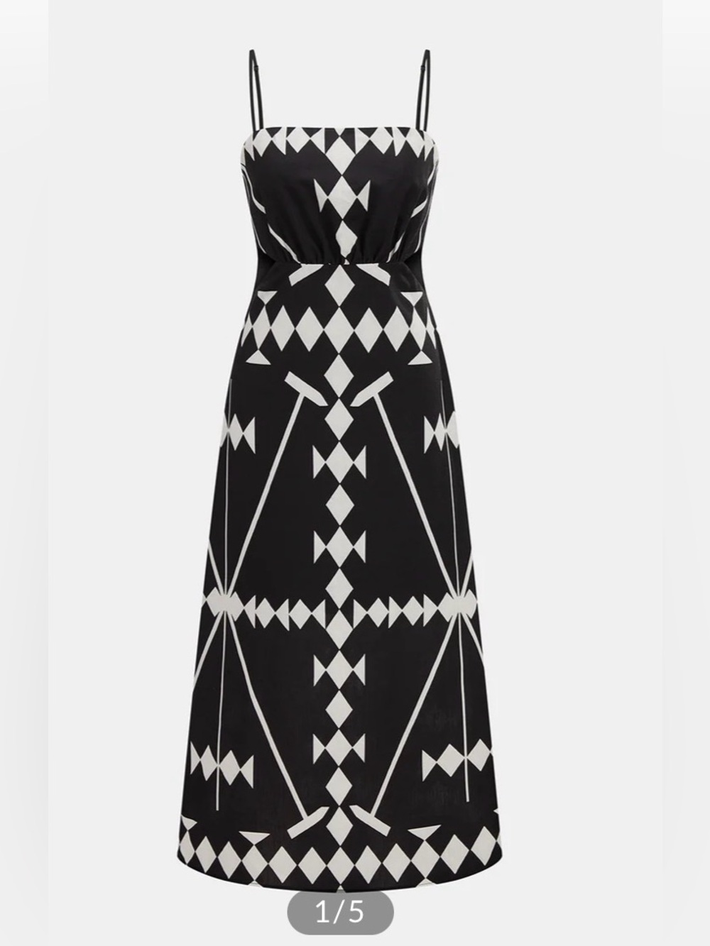Commense Geometric Print Cami Maxi Dress